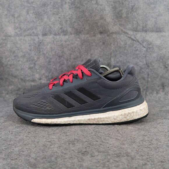 Adidas Shoes Mens 8.5 Athletic Trainers Response Boost Running Gray Black Active main image 14